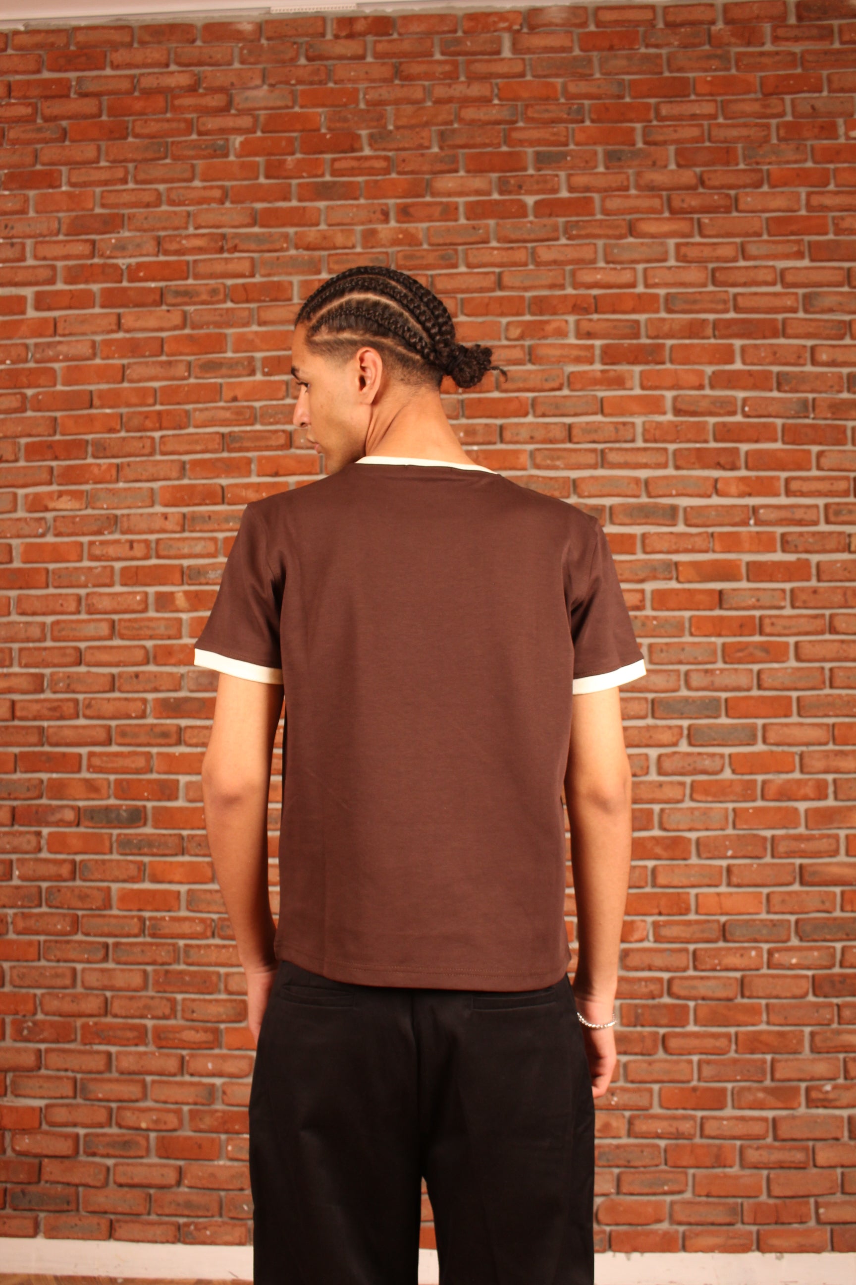 Brown Ringer Shirt