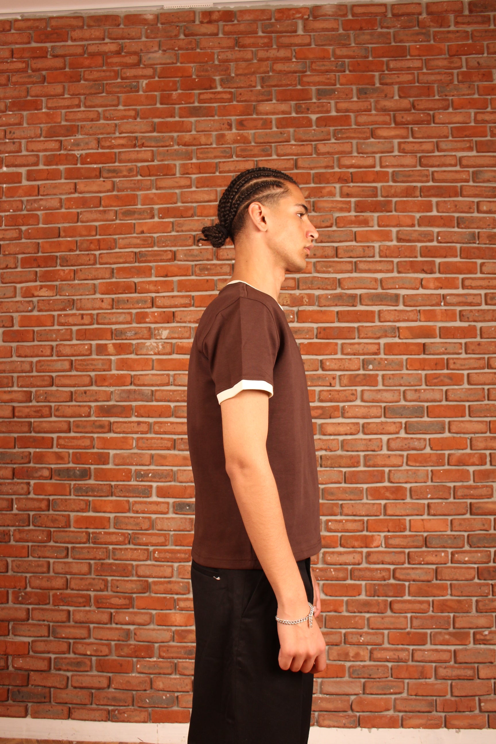 Brown Ringer Shirt
