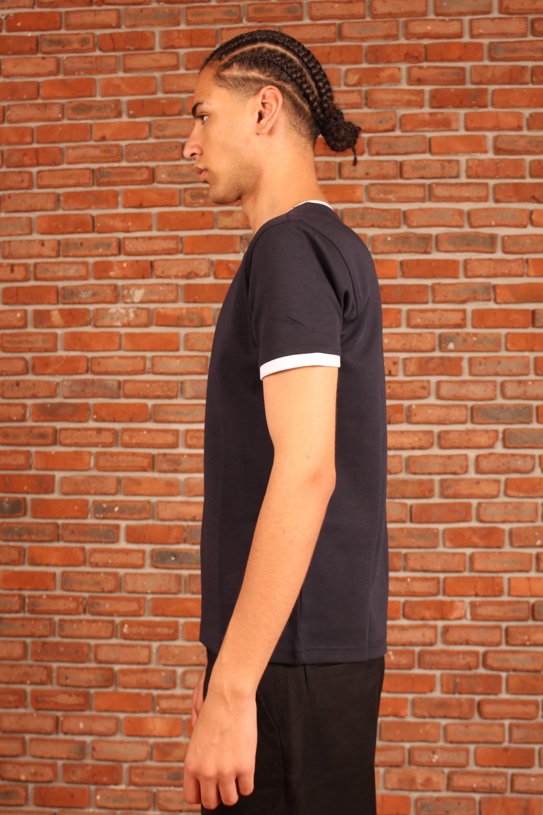 Navy Ringer Shirt