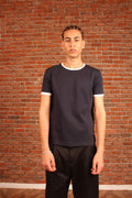 Navy Ringer Shirt
